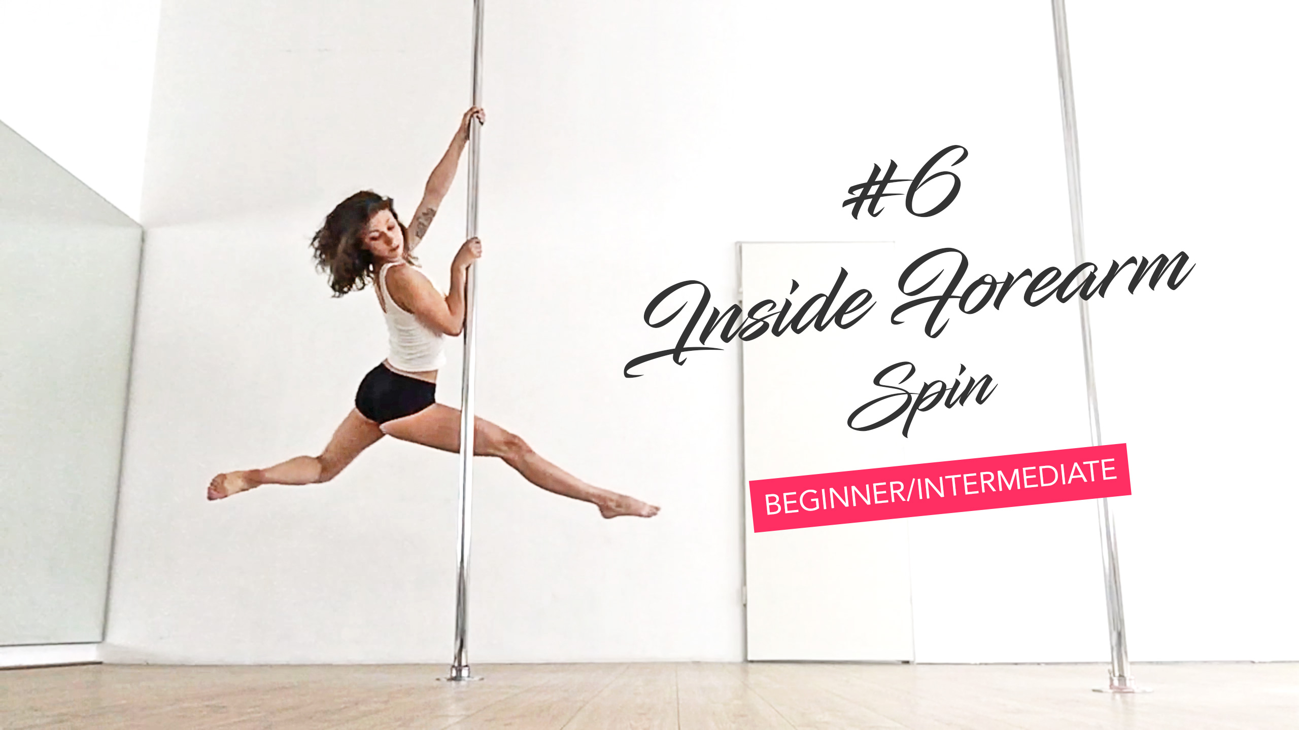 Most gorgeous pole spin with most boring name (Inside Forearm Spin) • The  Pole Dancer